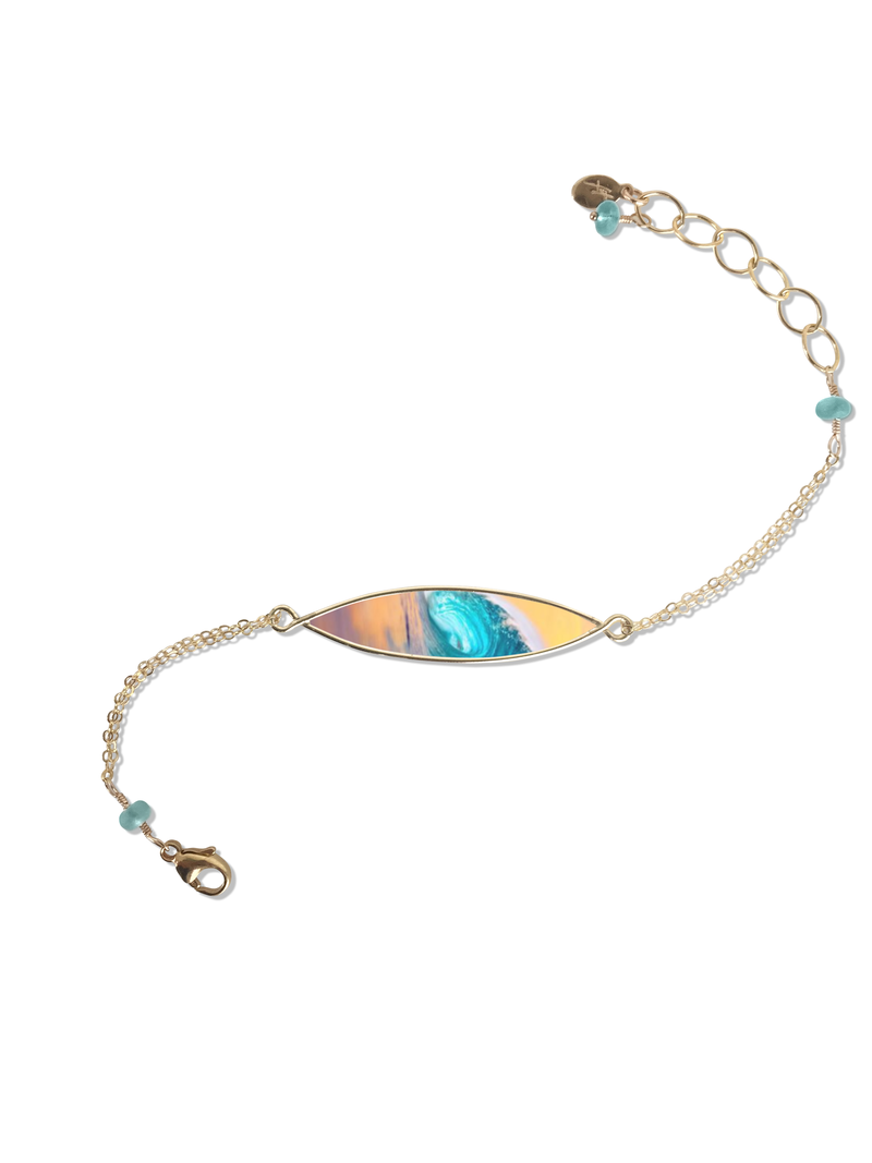 Made On Terra Delicate Teacup Dangling Bracelet Pendant Charm 